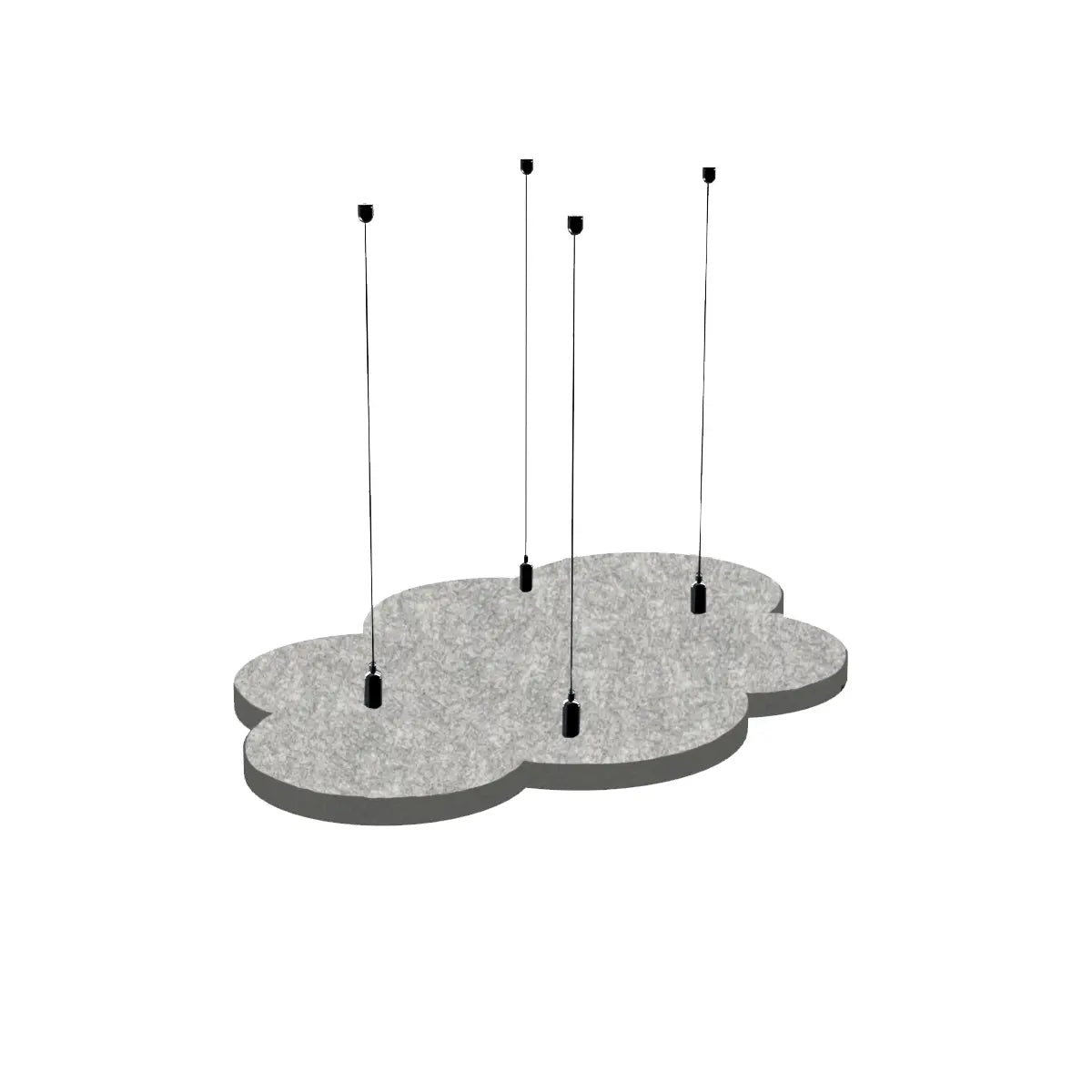 Suspended Ceiling Panels - Acoustic Felt CLOUD S on white background Decormania UK